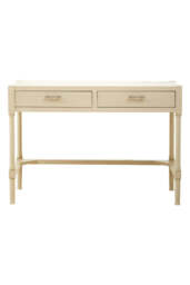 Ilmwood Antique Pearl 2-Drawer Desk - thumbnail 1