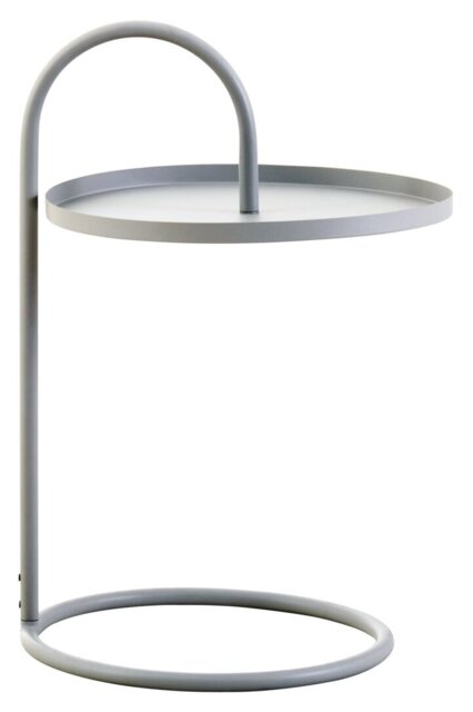 Wilmslow Side Table with Round White Top – Contemporary Side Table - image 1