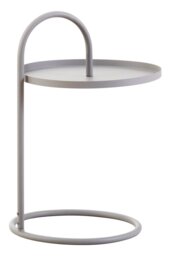 Wilmslow Side Table with Round White Top – Contemporary Side Table - thumbnail 6
