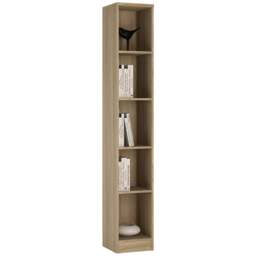 4 You Tall Narrow Bookcase in Sonama Oak - thumbnail 1