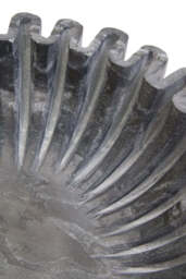 Suncrest Fluted Marble Bowl – Grey (Small) - thumbnail 3