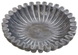 Suncrest Fluted Marble Bowl – Grey (Small) - thumbnail 6