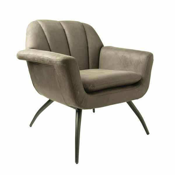 Quillera Cocktail Chair - Moleskin Mussel