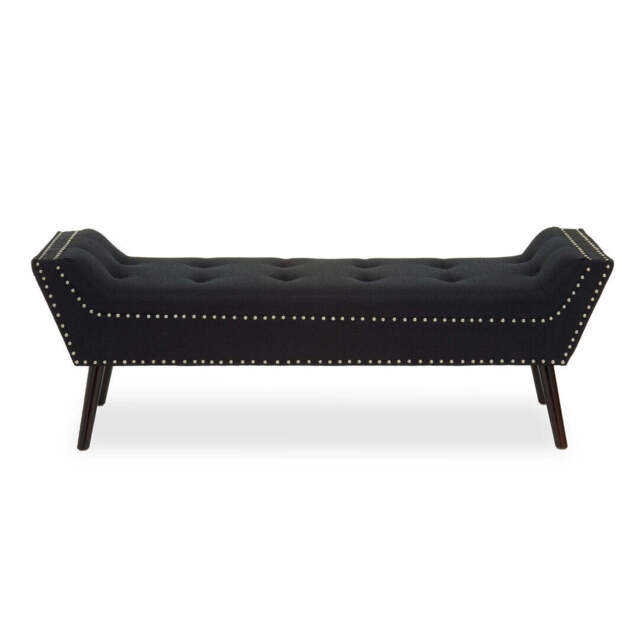 Galerie Fabric Bench – Black - image 1