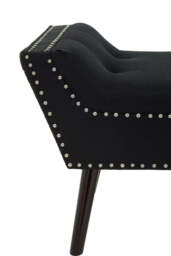 Galerie Fabric Bench – Black - thumbnail 4