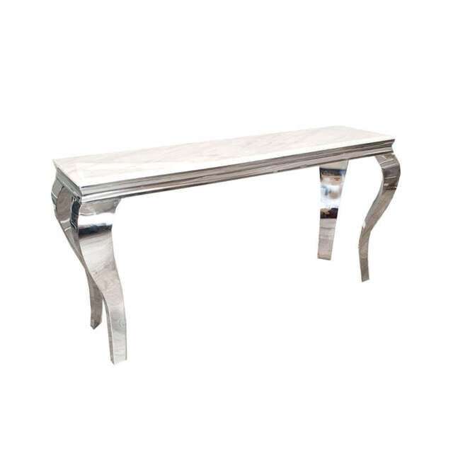 Louis Chrome Console Table – Elegant Modern Design, Available in Multiple Colours - image 1