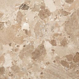 Naxos Round Dining Table in Brown Marble 130x75cm - thumbnail 4