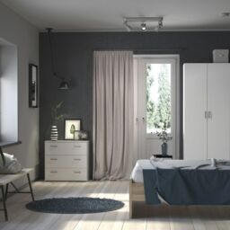 Space Wardrobe with 2 doors White 1750 - thumbnail 3