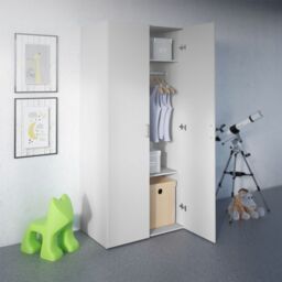 Space Wardrobe with 2 doors White 1750 - thumbnail 1