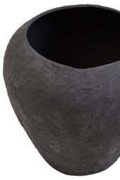 Planter Cotton Large Ravessa Black Mache - thumbnail 4