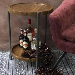 Nythis Bedside Table with Shelf - thumbnail 3