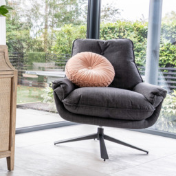 Selvara Easy Chair Slate Grey Twill - thumbnail 2