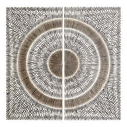 Horizon Wood Carving Wall Art – Silver - thumbnail 6
