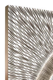 Horizon Wood Carving Wall Art – Silver - thumbnail 4