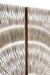 Horizon Wood Carving Wall Art – Silver - thumbnail 2