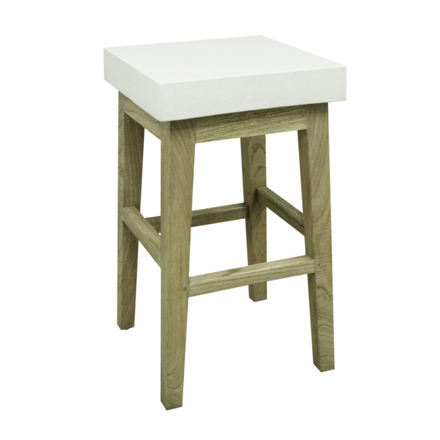 Ferrowe White Counter Stool