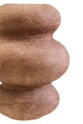 and Cotton Shell Coco Ravessa Bubble Mache Vase - thumbnail 3