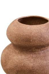 and Cotton Shell Coco Ravessa Bubble Mache Vase - thumbnail 4