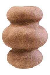and Cotton Shell Coco Ravessa Bubble Mache Vase - thumbnail 1