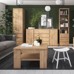 Fribo 2 Door 4 Drawer Sideboard in Oak - thumbnail 3