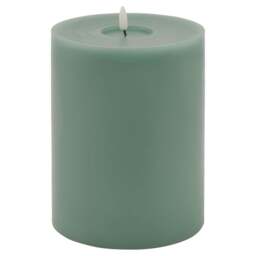 Luxe Collection Melt Effect 6 x 8 Sage LED Wax Candle - thumbnail 1