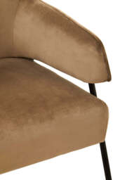 Darlisse Mink Velvet Chair - thumbnail 3