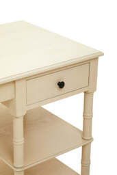 Elmwood Pine Desk in Antique Pearl Finish - thumbnail 4
