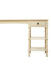 Elmwood Pine Desk in Antique Pearl Finish - thumbnail 6
