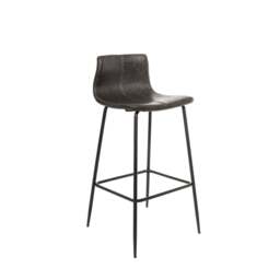 Kavira Barstool Vegan Leather Grey SET OF 2
