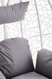 Reed White Hanging Chair - thumbnail 4
