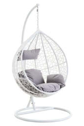 Reed White Hanging Chair - thumbnail 1