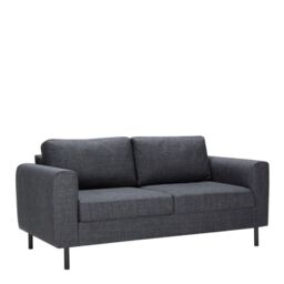 Omaha 2 Seater Sofa in Dark Grey and Basel Fabric - thumbnail 3