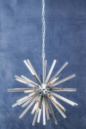 Whitmore Glass Light – Smoke Grey & Chrome Finish - thumbnail 6