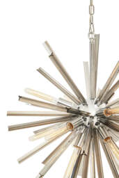 Whitmore Glass Light – Smoke Grey & Chrome Finish - thumbnail 4