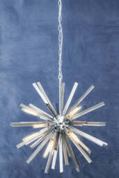 Whitmore Glass Light – Smoke Grey & Chrome Finish - thumbnail 5