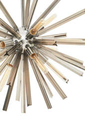 Whitmore Glass Light – Smoke Grey & Chrome Finish - thumbnail 3