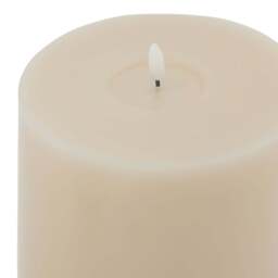 Luxe Collection Melt Effect 6 x 8 Taupe LED Wax Candle - thumbnail 2