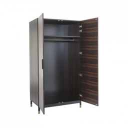 Bali 2 Door Wardrobe – Natural Wood Finish with Modern Storage - thumbnail 3