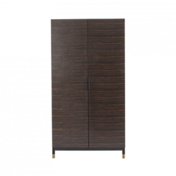 Bali 2 Door Wardrobe – Natural Wood Finish with Modern Storage