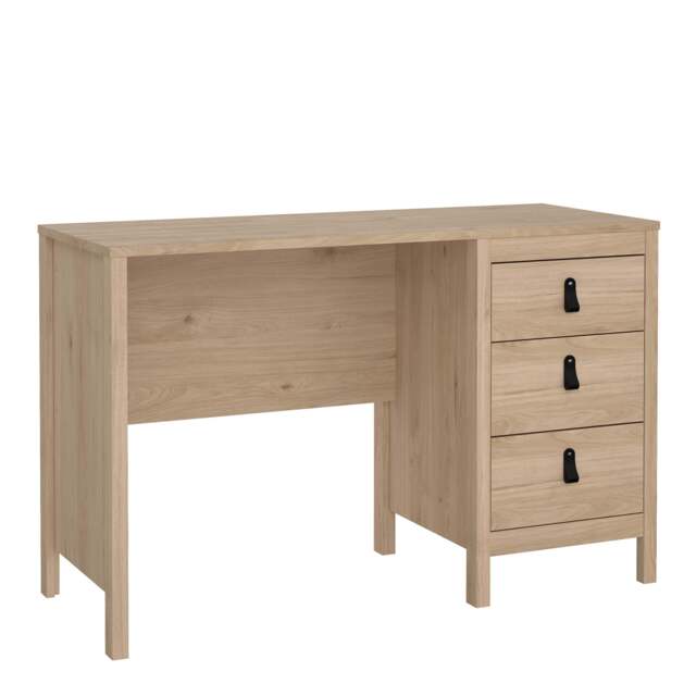 Barcelona Desk 3 Drawers in Jackson Hickory Oak - image 1