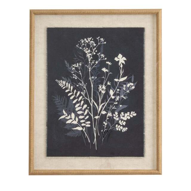 Flora & Fauna Collection Grove on Linen in Beaded Frame - image 1