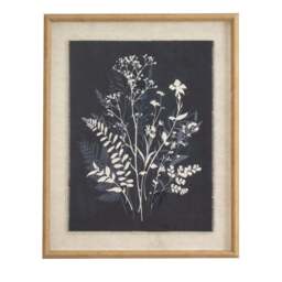 Flora & Fauna Collection Grove on Linen in Beaded Frame
