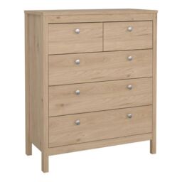 Madrid Chest 3+2 Drawers in Jackson Hickory Oak - thumbnail 4