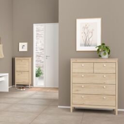 Madrid Chest 3+2 Drawers in Jackson Hickory Oak - thumbnail 1