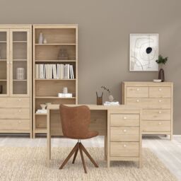 Madrid Chest 3+2 Drawers in Jackson Hickory Oak - thumbnail 2
