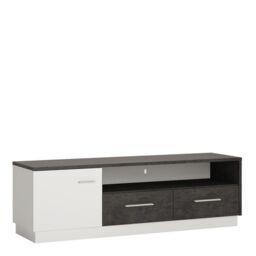 Zingaro 1 Door 2 Drawer Wide TV Cabinet - thumbnail 2