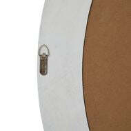 Large Round Washed Wood Framed Mirror - thumbnail 3