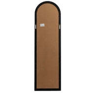 Black Wood Tall Arched Window Wall Mirror - thumbnail 4