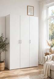 Space Wardrobe with 3 doors White 1750 - thumbnail 3