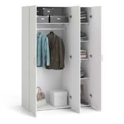 Space Wardrobe with 3 doors White 1750 - thumbnail 4